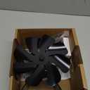 VODA Wood Stove Fan Heat Powered Fireplace Fans Non Electric, Heat Activated Thermal Fan for Wood Burning Stove/Log Burner, Stove Accessories Thermometer