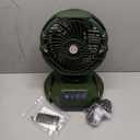 Portable Misting Fan,30000mAh Rechargeable Battery Powered,4 Strong Winds&4 Spray Mister,Floor Cooling Fan for Outdoor,Camping,Patios,Adjustable Base for 10-13in Bucket(No Bucket Included)