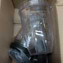 [Upgraded] Replacement 18oz Cups for Nutri Ninja Blenders, Blender Replacement Parts with Upgraded Lid For Auto-IQ BL480, BL482, BL490, BL640, BL642, & BL680 Auto IQ Series Blenders., 2 Pack