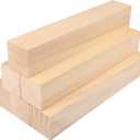 6 Pack Basswood Carving Blocks, 12x2x2 Inches Basswood Blocks for Beginner to Advanced Carvers, Ideal for DIY Projects and Gifts, Soft and Smooth, Easy Whittling and Carving by GNIEMCKIN