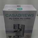 CASABREWS CM5418 Espresso Machine 20 Bar, Compact Espresso Maker with Steam Milk Frother, Stainless Steel Coffee Machine with 34oz Removable Water Tank for Cappuccino, Gift for Women or Men, Silver