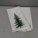Qabliqo Pine Tree Kitchen Hand Towels, Winter Bathroom Decor, Rustic Christmas Decor, Rustic Farmhouse Xmas Tree Decorative Hand Towels for Bathroom, 16x24 Inch Set of 2