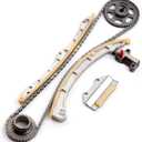 ECCPP Timing Chain Kit fits for Honda Accord, 2002-2009 for Honda CR-V & 03-07 for Honda Accord & 03-11 for Honda Element 2.4L L4 DOHC K24A1, w/Timing Chains Crank Sprocket Tensioner Guide Rail