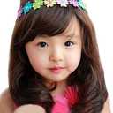 Brown kid Short/Long Curly Wave Cosplay Wig Hair Adjustable Costume Synthetic Heat (Brown Medium Curly, 5-10 Years)