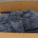 Donut Dog Bed - Premium Comfort for Anxiety Relief - Fluffy & Calming Design with Ultra-Plush Support | Cozy Round Dog Bed with Super Soft Circle Style (Dark Grey, X-Large)