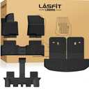 LASFIT Floor Mats & Backrest Mats & Cargo Mat for Kia Sorento Hybrid PHEV 2026 2025 2024 2023 2022 2021 (Not Fit Gasoline), All Weather TPE Custom Fit Floor Liners Car Mats Accessoires, Black