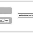 W-2 Tax Envelopes For 3-Up Horizontal, Double Window Security Envelope, 3 7/8 x 8 7/8"W-2 Tax Forms Pack of 25