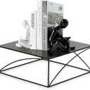 NUPTIO Cupcake Stand Dessert Display: 12 Inch Cake Holder Metal Food Pedestal Stands Black Food Risers for Halloween Tea Party Birthday Graduation Table Decor Square Buffet Fruit Plant Stand