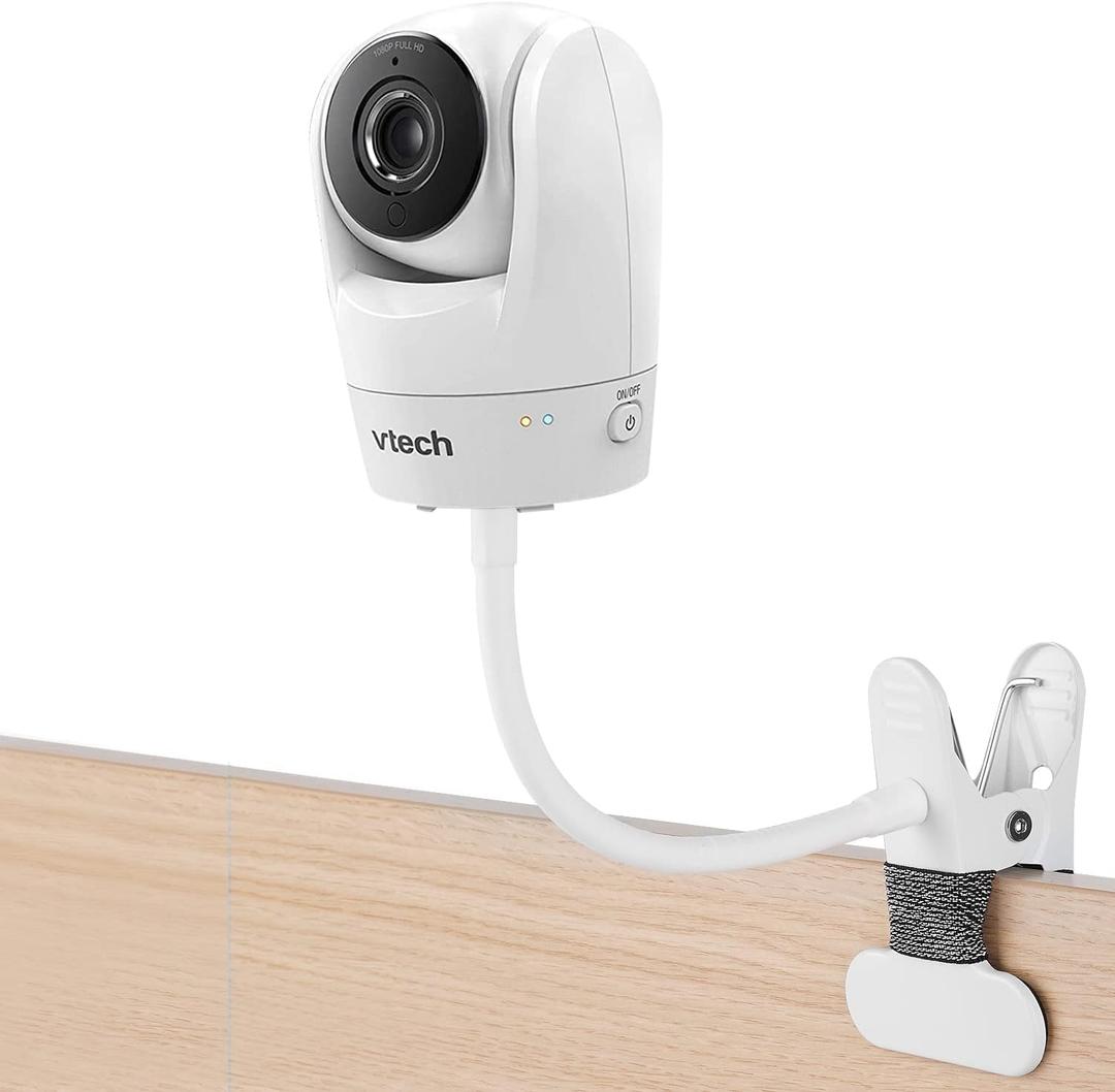 Flexible Baby Monitor Mount Compatible with Vtech VM819/VM901/VM919/VM924/VM320/VM350/VM352/VM546/VM818/VM923/VM5764,Baby Monitor Clip Mount Without Tools or Wall Damage