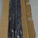 Curtain Rods 2 Pack 5/8 inch Black Curtain Rods for Windows 30 to 45 Inch with Brackets Easy to Install for Bedroom Living room Kitchen30", 45"