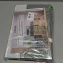 4 Pack Large Closet Storage Baskets Bins for Shelves | Fabric Closet Organizers and Storage with Handles Home Organization | Decorative Collapsible Baskets for Organizing Clothes Toy Nursery 14"x10" (White with Grey)