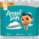Angel Soft Toilet Paper, 24 Mega Rolls = 96 Regular Rolls, Soft and Strong Toilet Tissue (320 Sheet (Pack of 24))