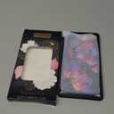 for iPhone 17 Case - Wireless Charging Compatible - Dual-Layer Hard Shell + Silicone Cover - Shockproof Protective Phone Case with Stylish Designs for Women - Blooming Purple Flowers