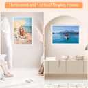 14x22 Wood Frame White, Modern Natural Woodgrain 22x14in Picture Frame, Rustic Wooden 14 x 22 inch Gallery Wall Photo Poster Frame with HD Plexiglass, Horizontal Vertical Wall Mounting Display 1pcs