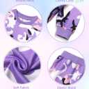 2 x WIQI Toddler Baby Girl Clothes Cute Print Long Sleeve Pullover Sweatshirt Pants Fall Outfits Set (12-18 Months, Purple)