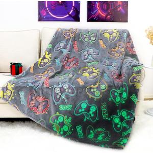 Gamer Gifts for Teen Boys Kids Gaming Controller Toys - Glow in The Dark Blanket Gamepad Gifts for 2 4 6 8 10 11 Year Old Boys - Game Room Decor for Men Son Boyfriend Birthday Christmas 50"x60"