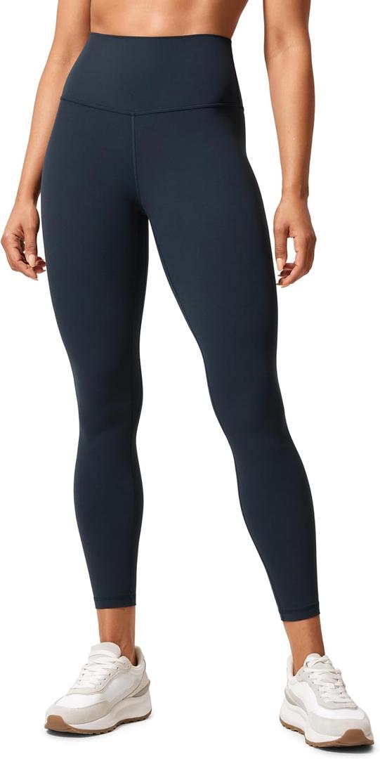 CRZ YOGA Butterlift Workout Leggings 25" - High Waisted Pilates Gym Athletic Womens Yoga Pants Buttery Soft (Blue, M)