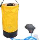 Camp Shower Bag,PVC Portable Folding 10L Waterproof Camping for Travel Hiking, Camping, and Beach Trips (Yellow)