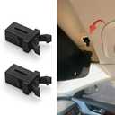 2PCS Sunglasses Glasses Holder Catch Latch, Car Sunglass Holder, Storage Box Lid Switch Overhead Console Roof Clip, Car Accessories Self Locking Switch Replacement for Most Car (2PCS)