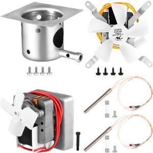 Traeger & Pit Boss Grill Replacement Parts Kit - Auger Motor, Hot Rod Igniter with Fuse, Induction Fan, Burn Pot with Screws, Compatible with Most Traeger & Pit Boss Pellet Grills