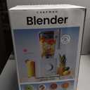 Chefman Obliterator 48 oz Countertop Blender for Smoothies, 1380W Motor to Crush Ice, Nuts, and Frozen Fruit with Stainless Steel Blade, Auto Blend Function, Includes 20 oz Travel Jar