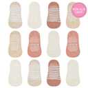 Organic Cotton GOTS Certified Newborn Socks 12 Pair - 6-12 Months – Soft and Comfortable Baby grip Socks, Premium Newborn Baby Socks, Gift for Little Boys (Teal)