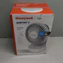 Honeywell QuietSet 5 Oscillating Table Fan, White Personal and Small Room Fan with Quiet Operation and 5 Levels of Power and Sound