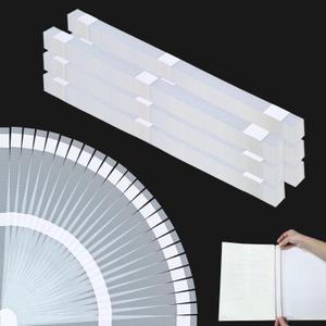 60 Pcs Glue Strips with Mesh Backing, Thermal Glue Strips for Book Repair Thermal Covers Heat Binding (15mm)