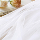 SiinvdaBZX White Tulle Fabric Rolls, 54 Inch x 20 Yards (60 Ft) Soft Drape Tulle Netting Fabric for DIY Craft Tutu Skirt Bridal Veil Wedding Party Table Skirt Ceiling Decor
