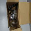 Sumnacon Camera Pole Mount Bracket,2Pcs Stainless Steel Pole Mount Adapter Brackets with Loops,Sturdy Camera Mount Bracket for Pole Post,Universal Pole Mount Bracket for CCTV Security Camera Ptz Dome (Black)