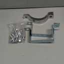 4 Inch Rigid Split Ring Pipe Hanger, Heavy Duty B-Type Steel Vent Pipe Support with Wall Standoff, Rust-Resistant Chimney & Duct Hanger for 4.254.5 in OD Pipes, 2 Pack