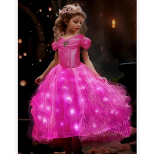 UPORPOR
Light Up Pink Princess Dresses for Girls Halloween Costumes Girls Toddler Kids Teens 130