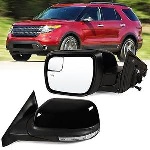 Lqito Left Driver Side Mirror Fits 20112019 Ford Explorer With Power Heated Turn signal And Puddle Light丨Without Power Folding 7Pins Replaces GB5Z17683BA, BB5Z17683BA,FO1320554