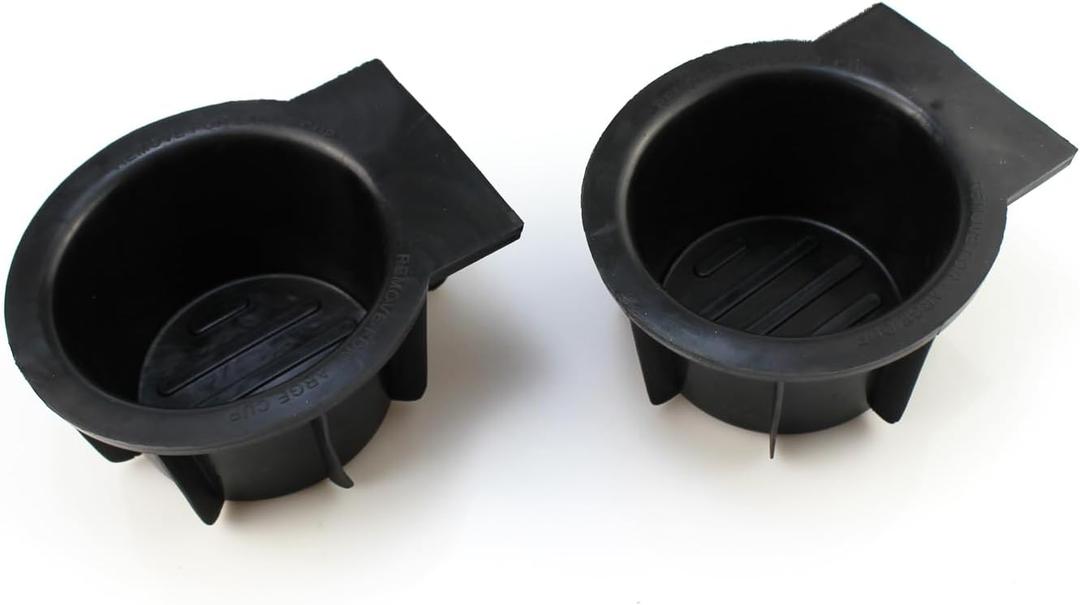 Cup Holder Insert fit for Ford F150,2003-2006 Ford Expedition/Lincoln Navigator,2006-2008 Lincoln Mark LT Front Center Console Rubber Cup Holder,2L1Z-7813562-AAA (2 PCS)