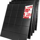 X-bet MAGNET Hyper-Sticky Magnets with Adhesive Backing - Strong Magnetic Squares for Whiteboard, Fridge, Crafts - Easy to Cut Stickers for Planning and Organization - 110pcs (0.8x0.08", 110 pcs Black)