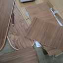 WERMO 55'' TV Stand with Storage and Shelves for 32-60 inch TV. Wood Entertainment Center with Doors for Living Room and Bedroom, Mid Century Modern Console Table, Television Stand (Walnut)