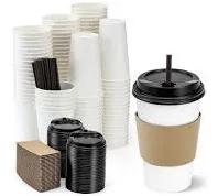AOZITA 120 Sets-12 oz Coffee Cups with Lids, 120 Sets Paper Cups with Sleeves, Lids, Straws Disposable Paper Cups, To Go Coffee Cups for Hot & Cold Drinks