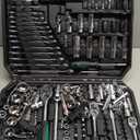 Mechanics Tools Kit and Socket Set 216 Piece, 1/2, 1/4, 3/8 Drive Sizes, Mechanic Tool Set