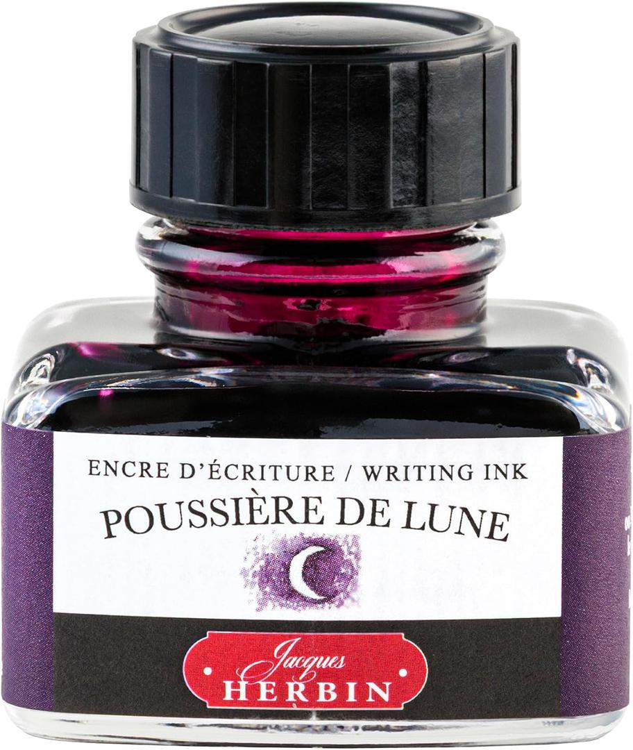 J. Herbin Fountain Pen Ink - 30 ml Bottled - Poussiere de Lune, 1.01 Fl Oz (Pack of 1)