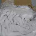 david's kids Micro Fleece Minky Baby Blanket for Boys Girls Neutral with Double Layer and Soothing Raised Dots, 40x50 Inches Breathable and Soft Lightweight Receiving Blanket for Newborns, White