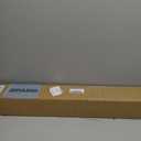 No Drill Bamboo Roman Shades Cordless, Raw Bamboo, 35" W x 64" H