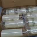 Homemory Ivory Flickering Flameless Candles, Battery Operated Acrylic LED Pillar Candles with Remote Control and Timer, Set of 9