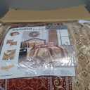 Stratford Park Gold/Wine King Comforter Set, 7 Piece, Burgundy Home Decor, Premium Lightweight Microfiber, Bedskirt, Pillows & Shams