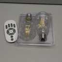 Vintage Remote Control LED Edison Light Bulbs- E26 Standard Base- Dimmable 4Watt(40W Equivalent)- Adjustable Color Temperature (2700K- 5000K)- No App or Wi-Fi Required- Remote Included- 2 Pack