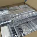 YOUBET 700PCS White and Silver Plastic Dinnerware Set for Wedding Party
White and Silver Disposable Plates Include 200 Plates, 300 Heavy Duty Silverware, 100 Cups and 100 Napkins