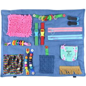 rainbowstar Fidget Blanket for Alzheimer Patients Anxiety Relief Autistic Dementia Therapeutic Tool Sensory Pad