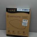 LUXE TS1008E Elongated Comfort Fit Toilet Seat with Slow Close, Quick Release Hinges, and Non-Slip Bumpers (White)