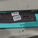 Logitech MK345 Wireless Keyboard and Mouse Combo with Palm Rest, 2.4 GHz USB Receiver, Compatible with PC, Laptop, Black