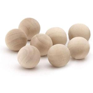 Hygloss Products Wood Craft Balls - Unfinished Natural Wooden Ball  1-1/4 Inches, 8 Pack