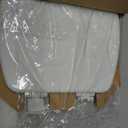 Mayfair Linden Slow Close Toilet Seat, Non Slip Heavy Duty Wood, Easy Install, Elongated, White
